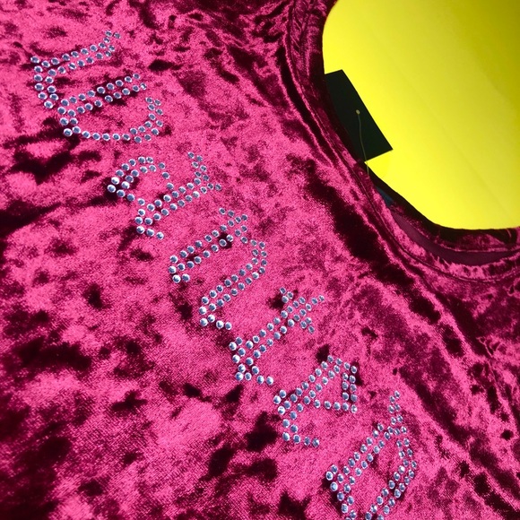 Wanted Velvet Cropped Tank Top - Picture 5 of 6